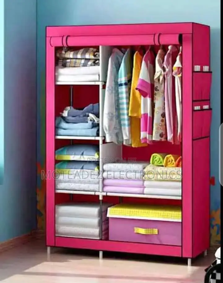 Exquisite 2 Layers High Quality Canvas Wardrobe With Cover