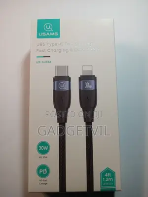 Usams Type-C to Lightning 30w Cable