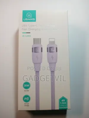 Usams Type-C to Lightning 30w Cable