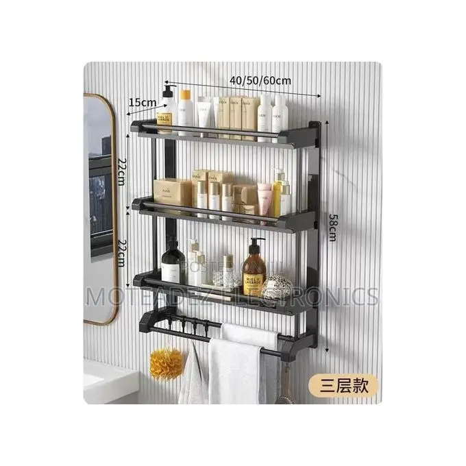 3, 2 1 Layer Aluminium Multipurpose Wall Mounted Hanger/Rack