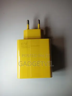 Xiaomi 67w Type C Pd Power Adapter With Elbow Yellow Type-C