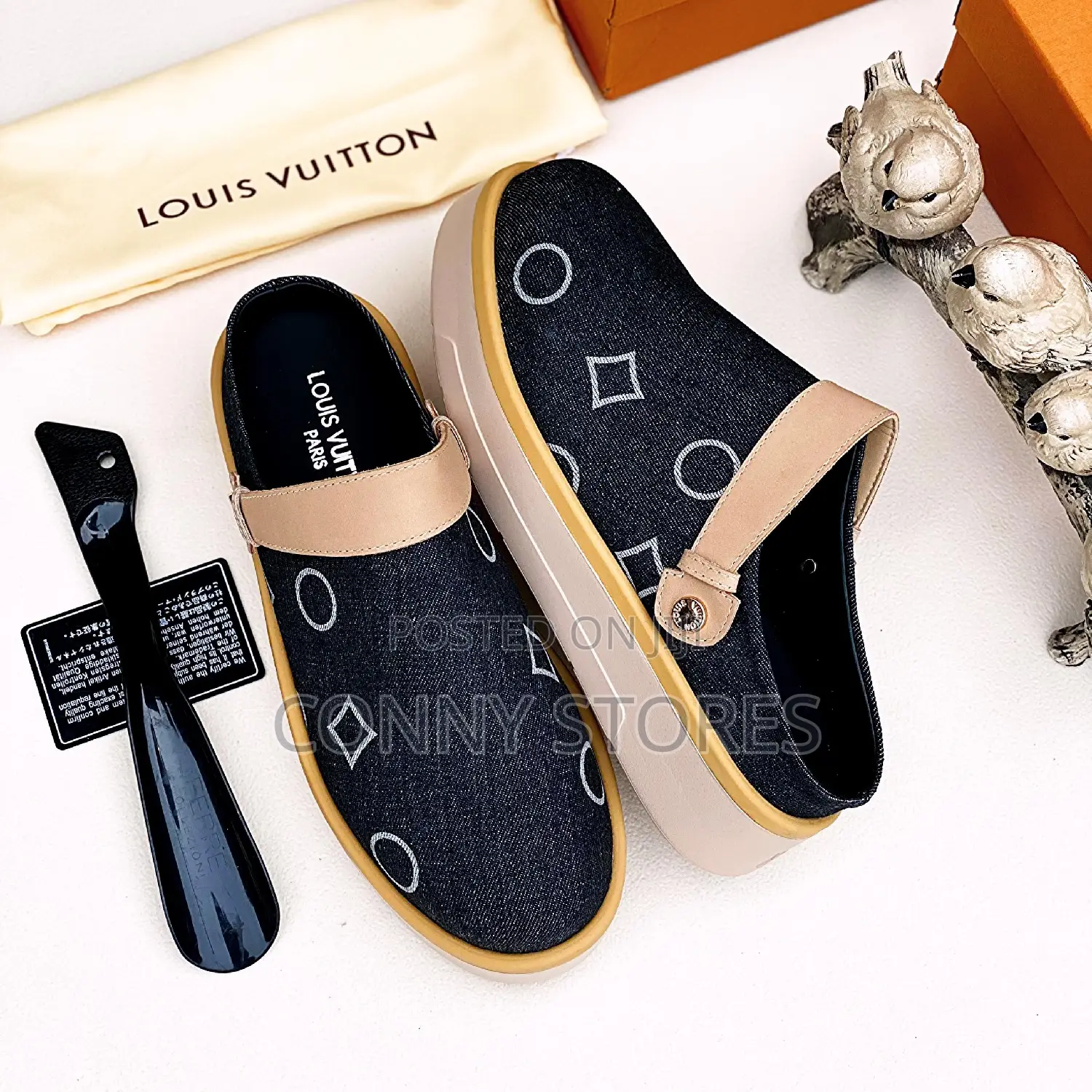 Premium Louis Vuitton Banger Half Shoe