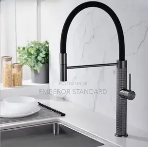 Black Full Chain Luxury Kitchen Mixer Tap Faucets