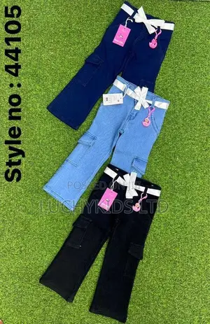 Girls Cargo Jeans 24-30