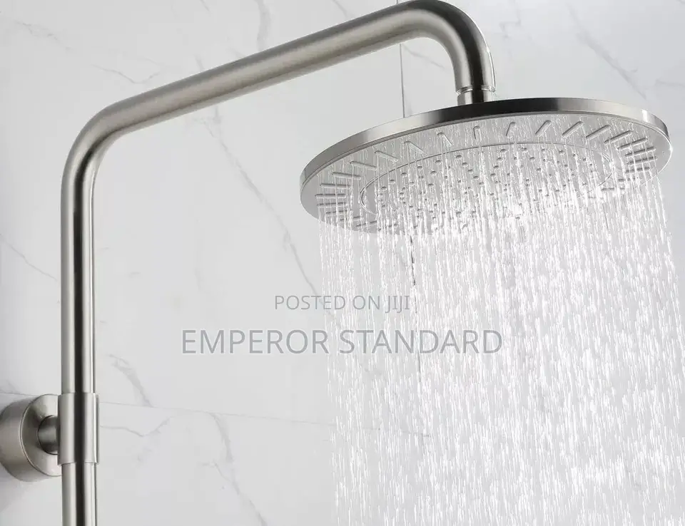 Black Single Standing Shower Mixer Set