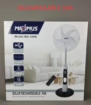 Maximums Solar Rechargeable Fan 18,Fully Copper,Very Durable