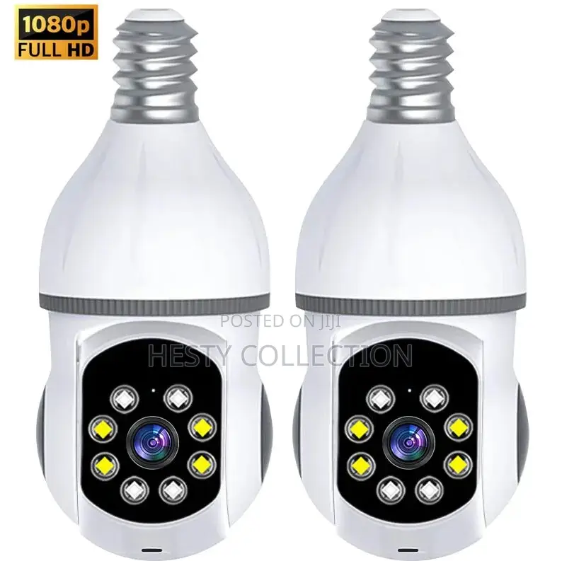 Mini CCTV Camera 360 Rotation Light Bulb Camera Security