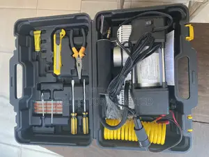 Double Cylinder 12V Car Air Compressor Inflator With Tools