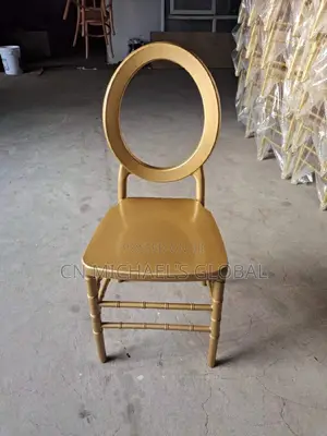 O Back Gold Chair