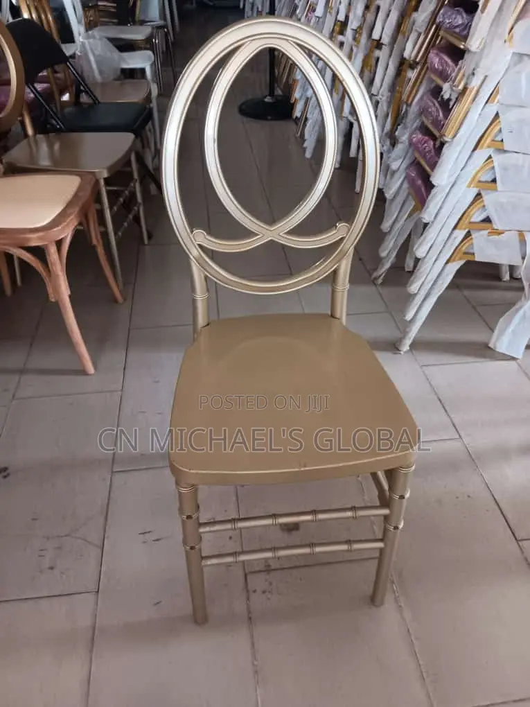 Gold Dior Plastic Chair