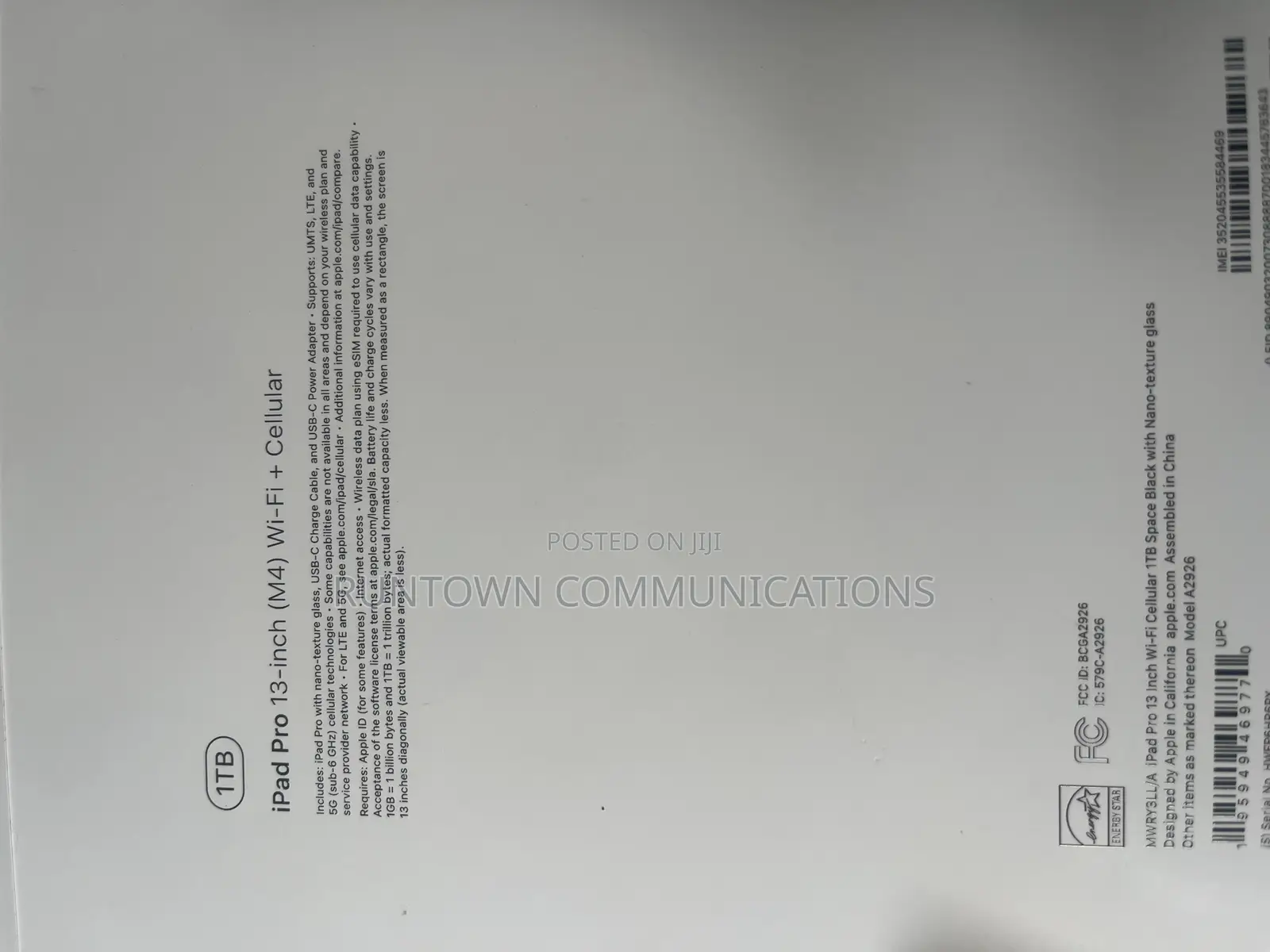 New Apple iPad Pro 1 TB Black