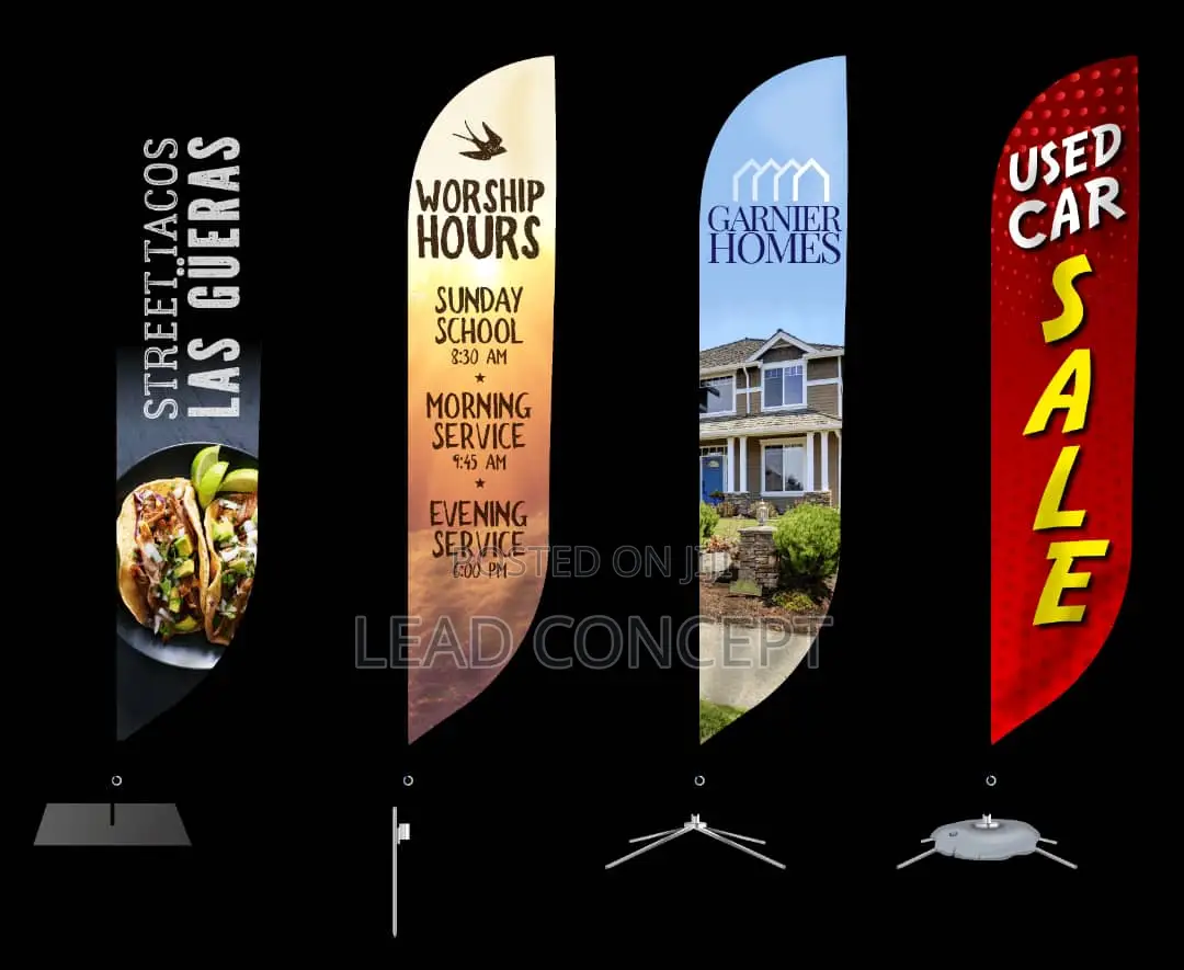 Feather Banner and Block Banner
