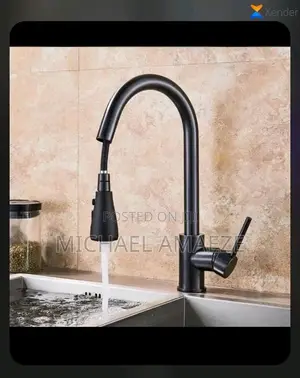 Black Pullout Sink Mixer Taps