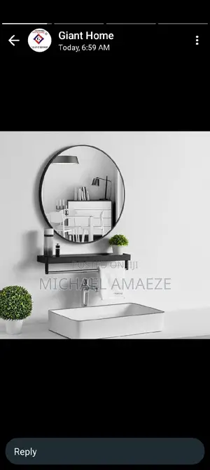 Round Black Frame Mirrors