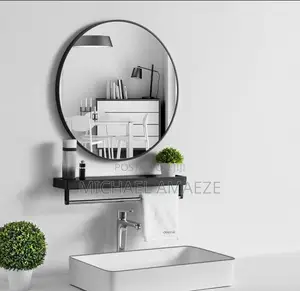Round Black Frame Mirrors
