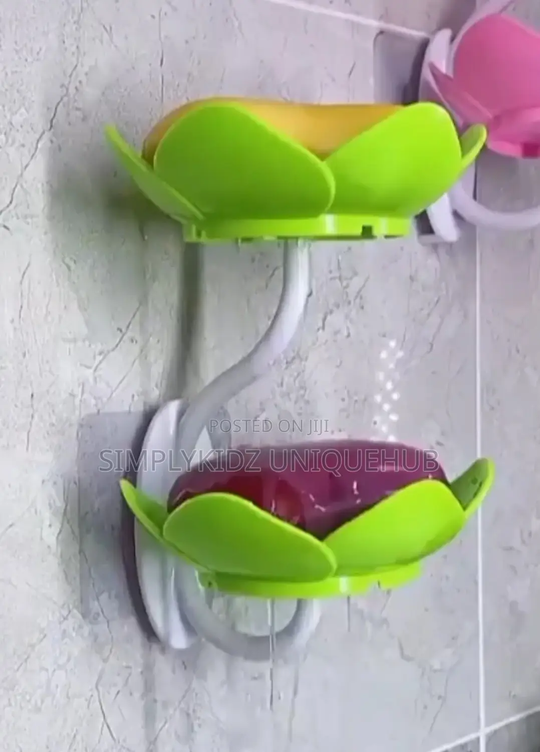 Petal Self Draining Double Soap Dish Holder