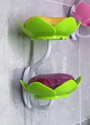 Petal Self Draining Double Soap Dish Holder