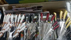 High Quality 8 Pieces Knife Set With Retractable Stand