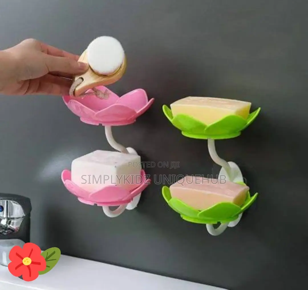 Petal Self Draining Double Soap Dish Holder