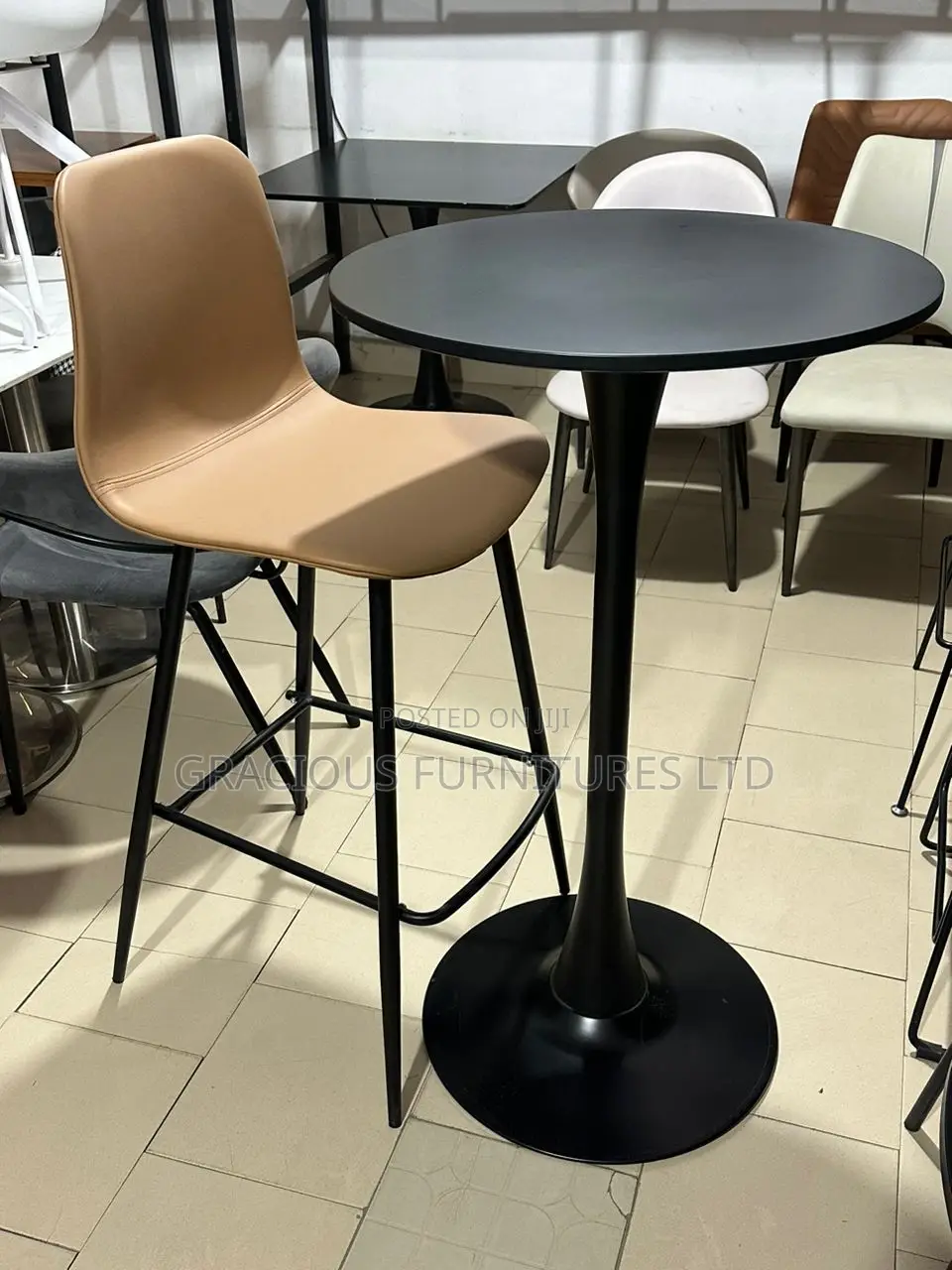 Marble Top Table and Stool