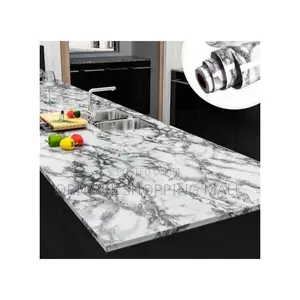 60cm Width Marble Waterproof Wallpaper Self Adhesive Wall