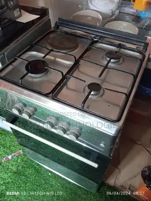 60 by 60 Stainless Body Pre-Owned Maxi Gas Cooker 3 + 1