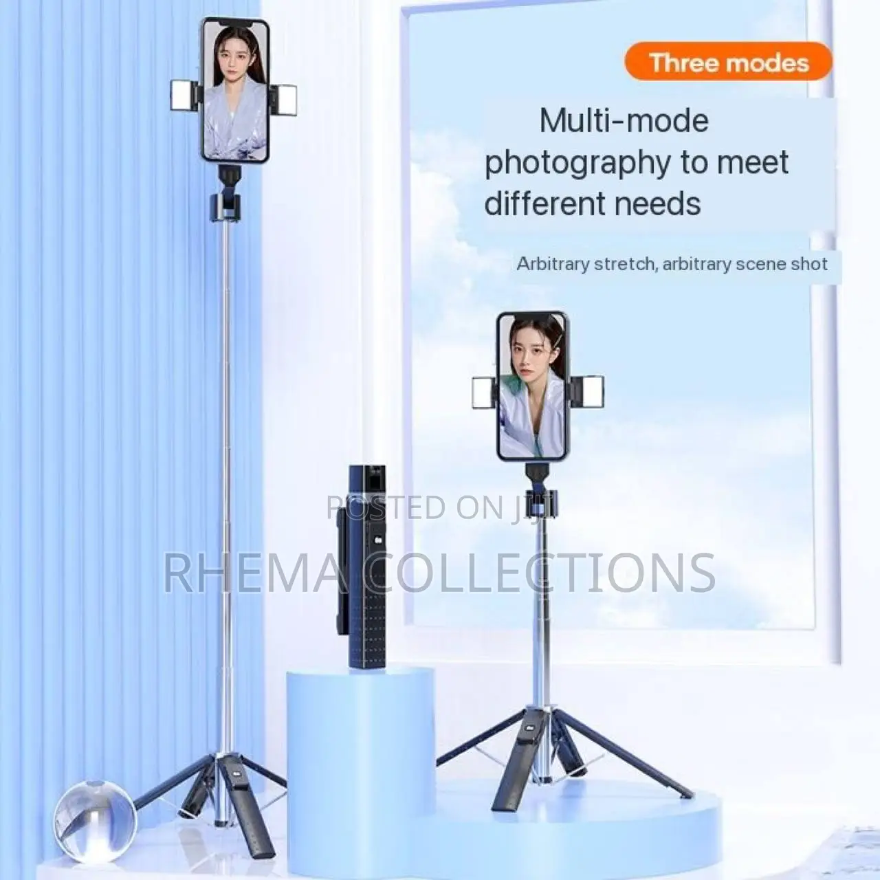 F210 1.3M Wireless Adjustable Bluetooth Selfie Stick
