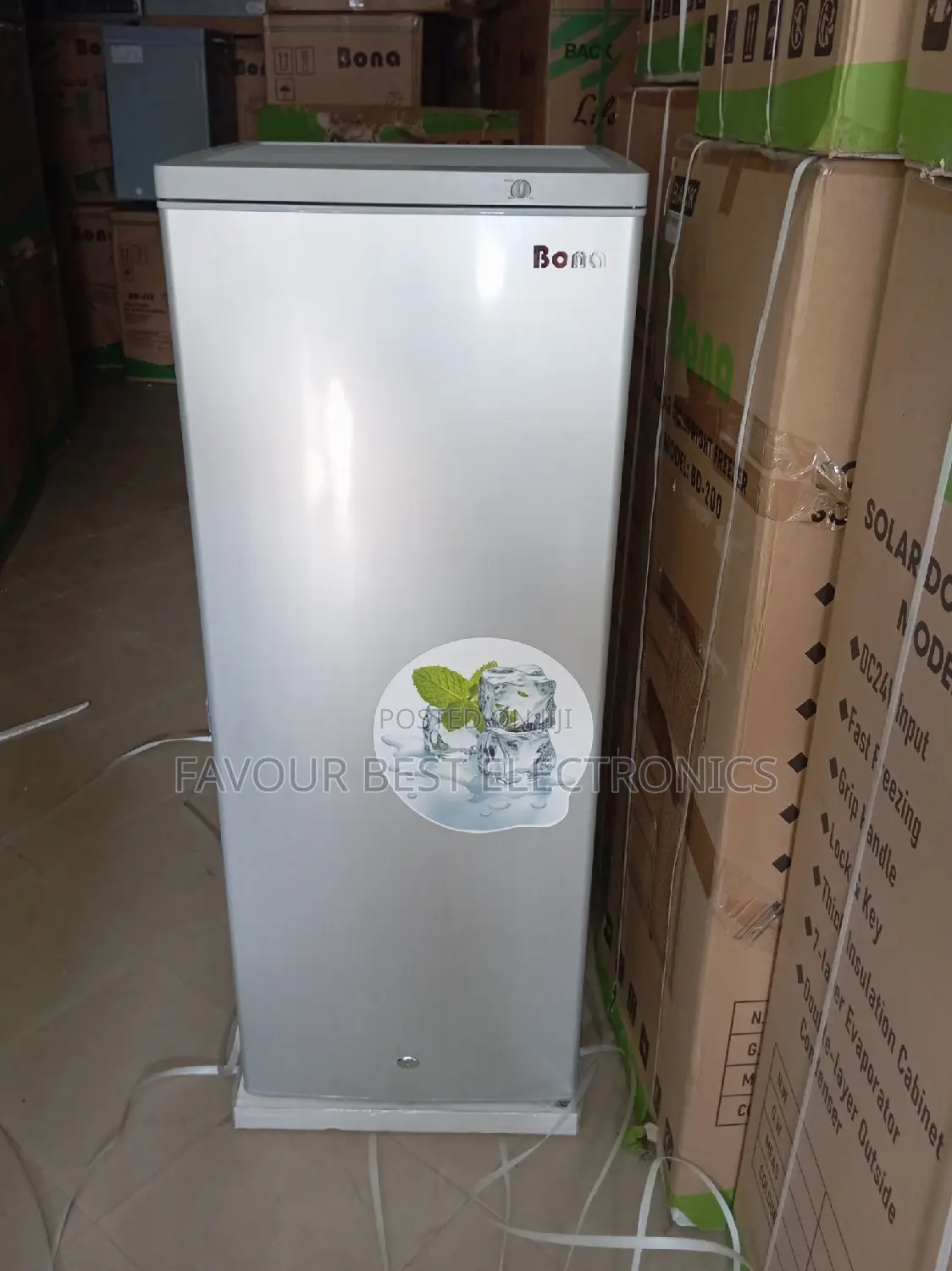 New Bona Solar Upright Freezer (7 Steps) Fast Freezing
