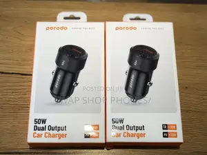 Porodo 50w Dual Output Car Charger