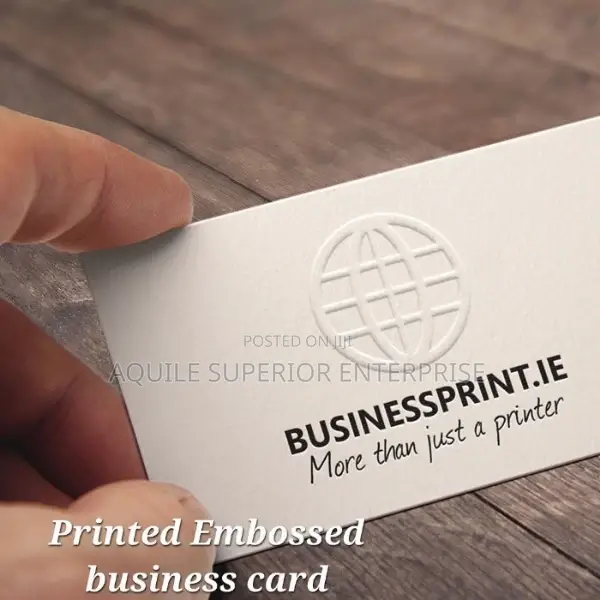 Printed Embossed Business Card