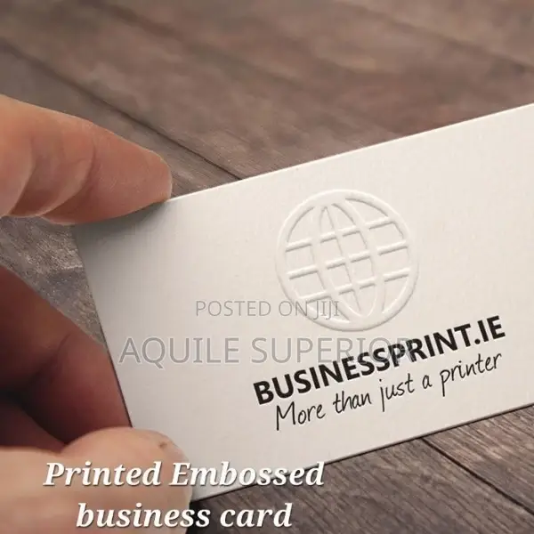 Printed Embossed Business Card