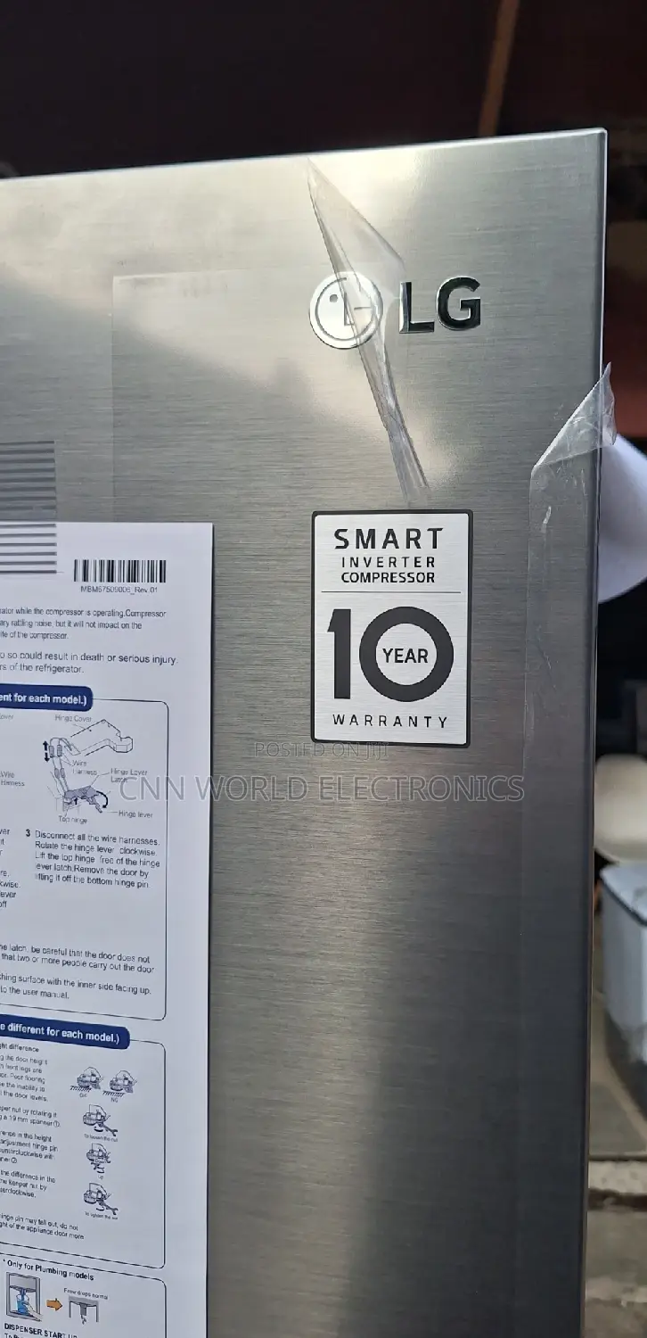 LG 674l Smart Inverter Side by Side Fridge Ice Maker Dispens