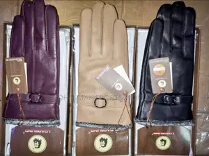 Female Winter Leather Gloves