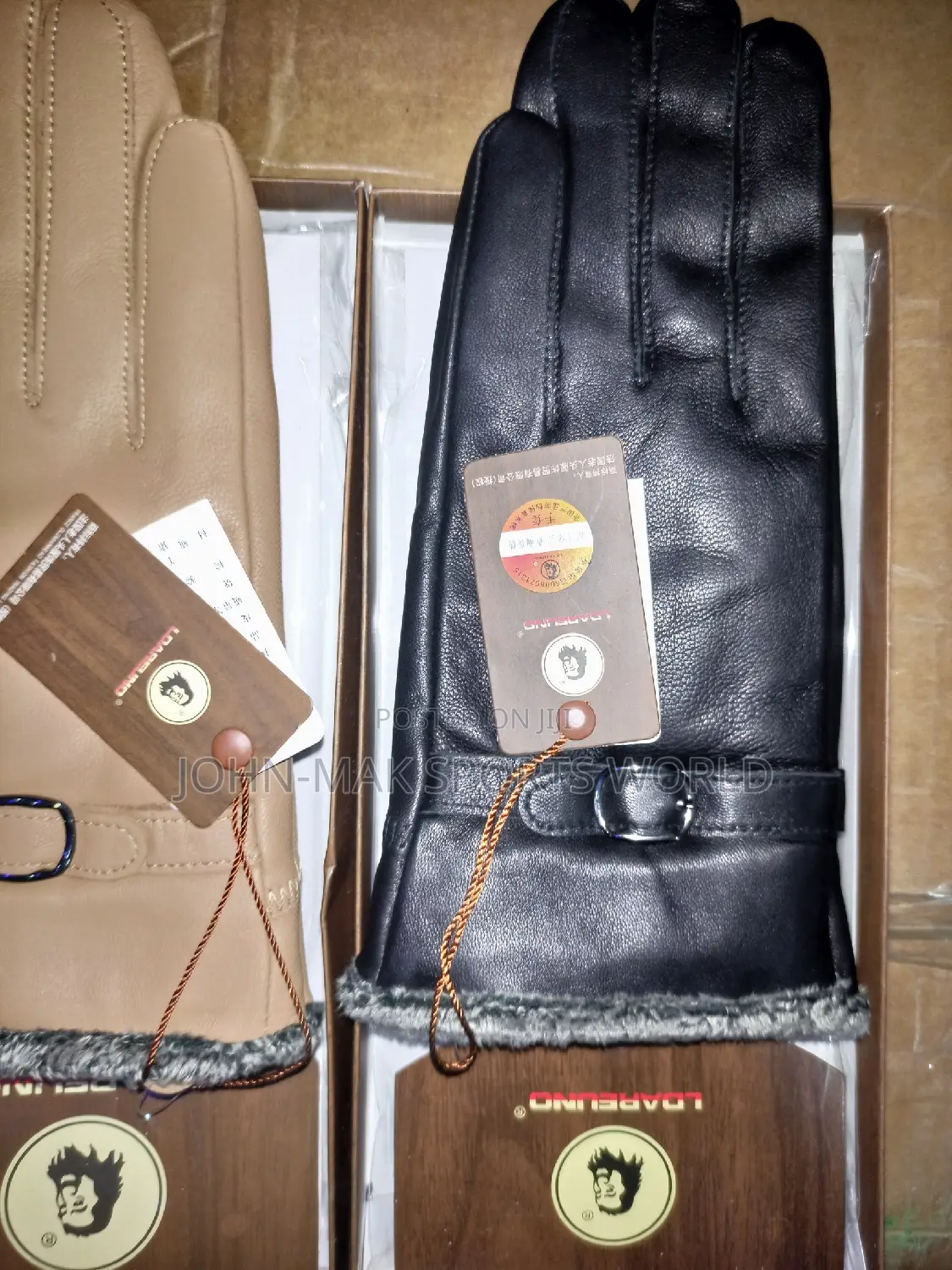 Female Winter Leather Gloves