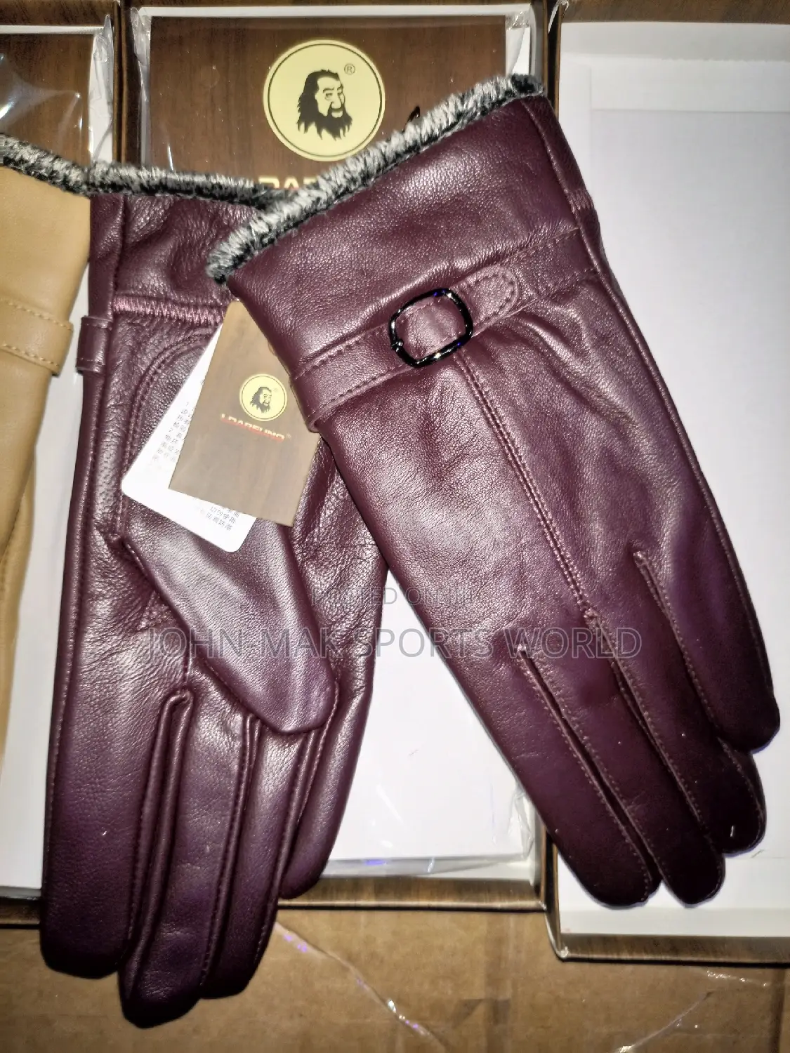 Female Winter Leather Gloves