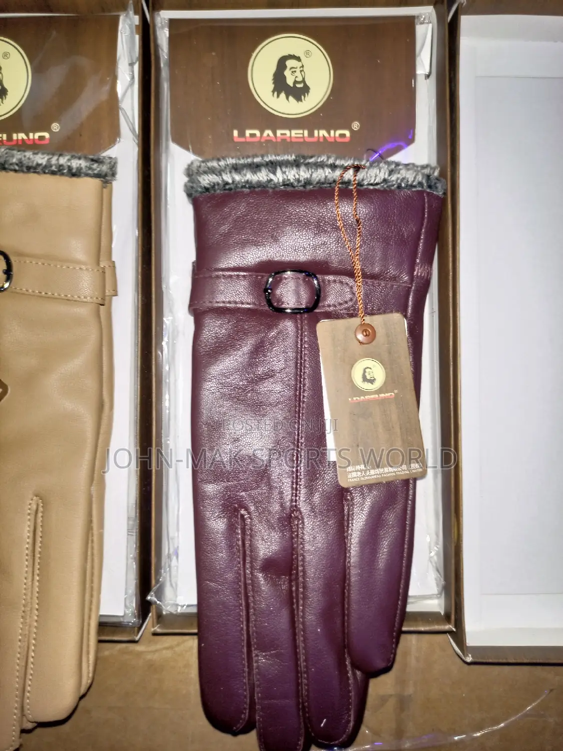 Female Winter Leather Gloves