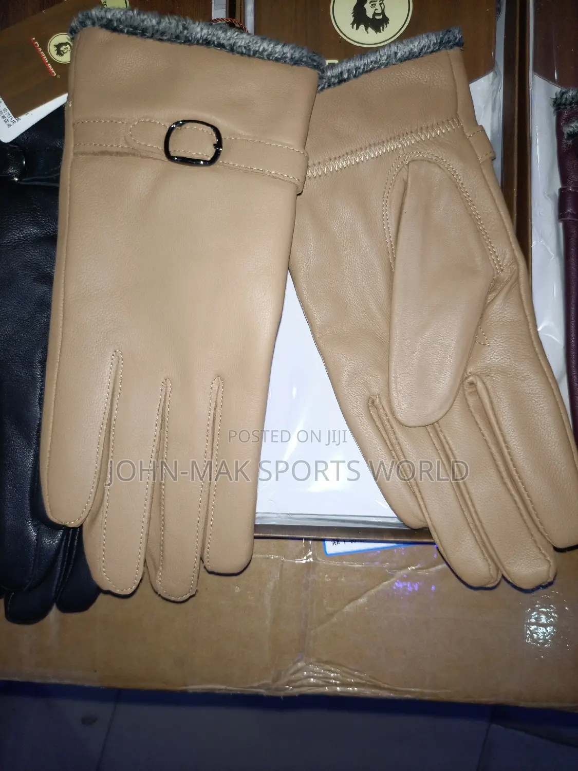 Female Winter Leather Gloves