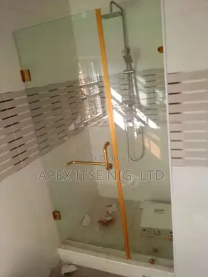 Exclusive Gold Finishing Bathroom Glass