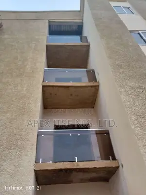 Tinted Glass Full Lite Glass Balcony