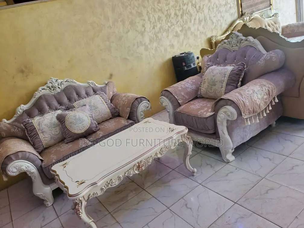 7seater High Quality Turkish Royal Fabric Sofa Chair