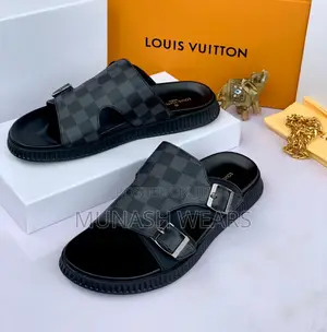 Louis Vuitton Leather Slipers