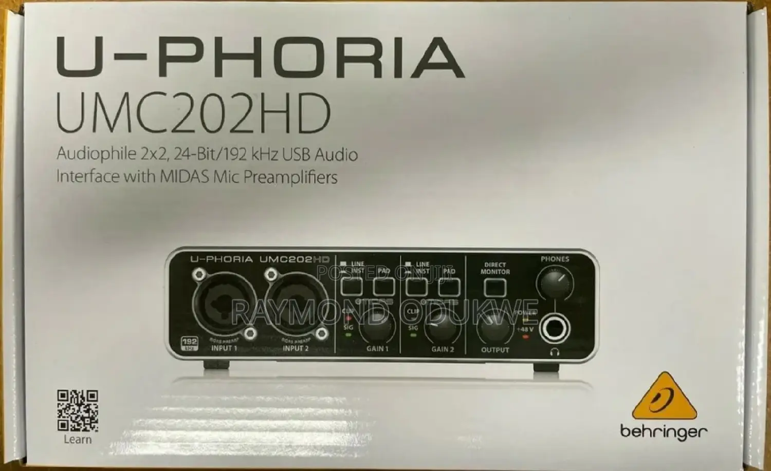 Beringer U-Phoria Audio Interface UMC 202HD