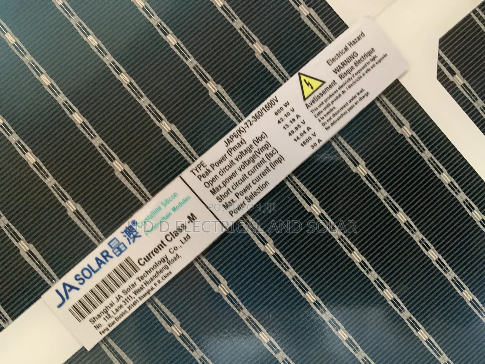 Ja Solar 600watts 144cell Half Cut Solar Very Strong