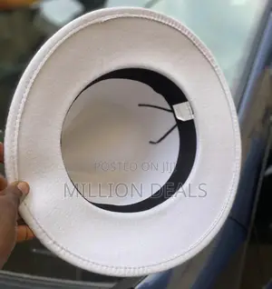 Stylish Mid Brim White Men's Fedora Hat