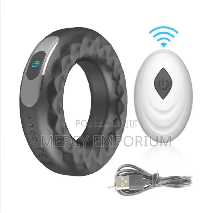 Vibrating Cock Ring With Remote Control. Delay Ejaculation