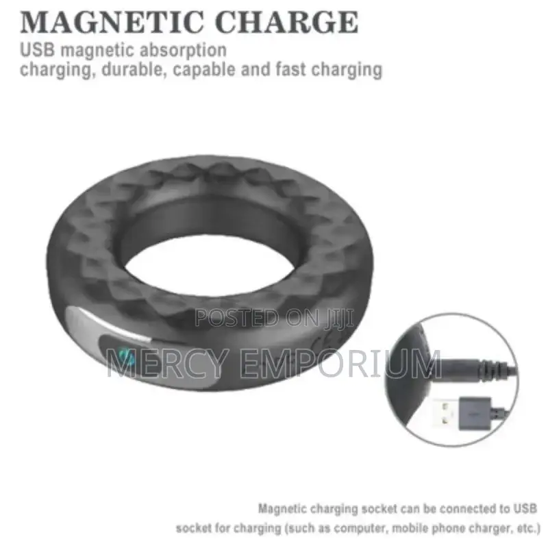 Vibrating Cock Ring With Remote Control. Delay Ejaculation