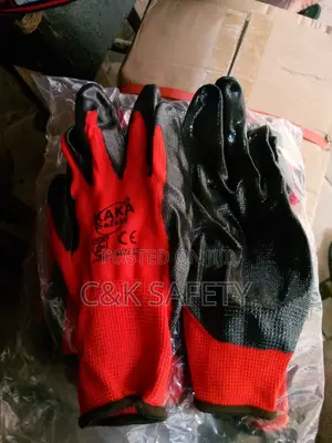 Glove Red And Black