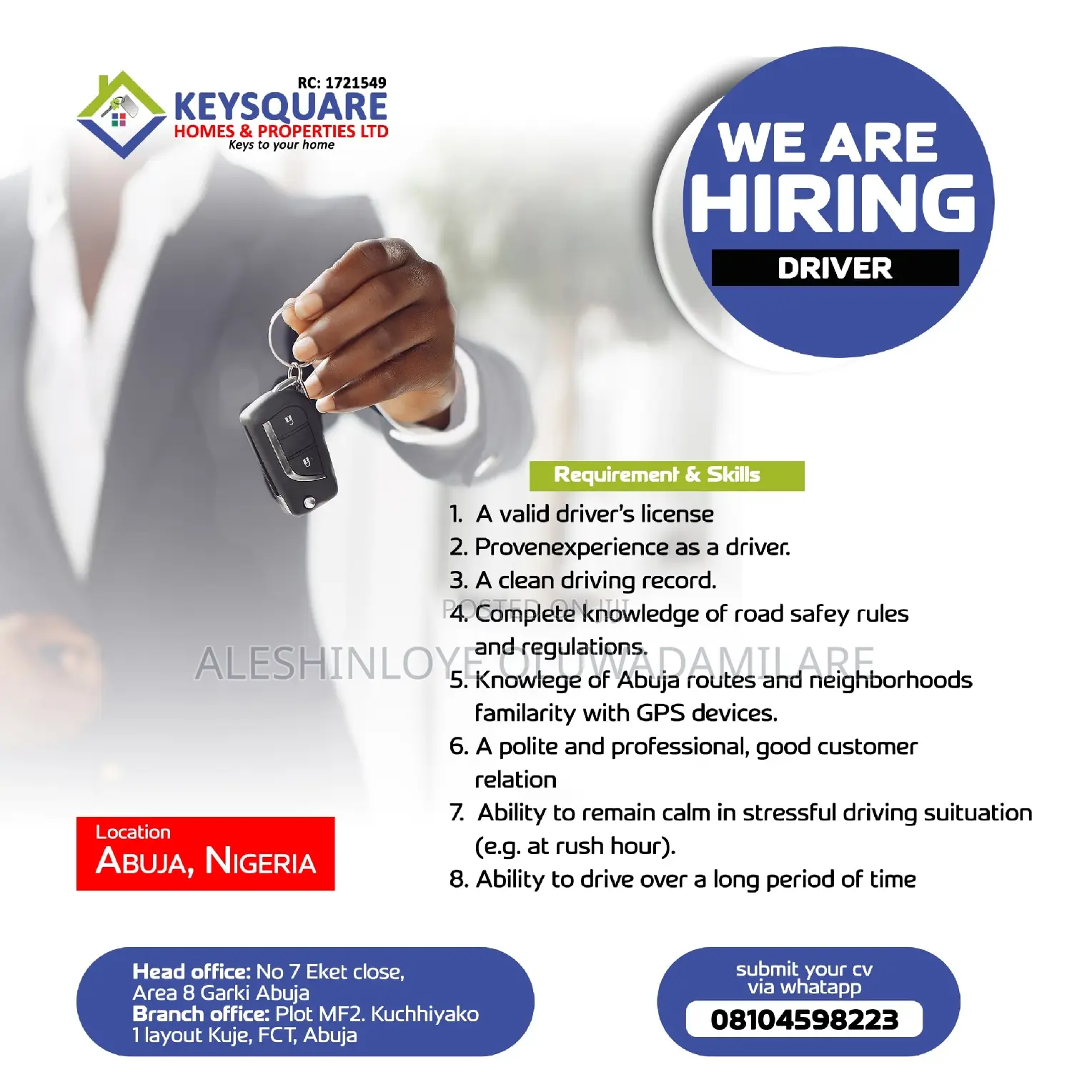Keysquare Homes Properties Ltd.