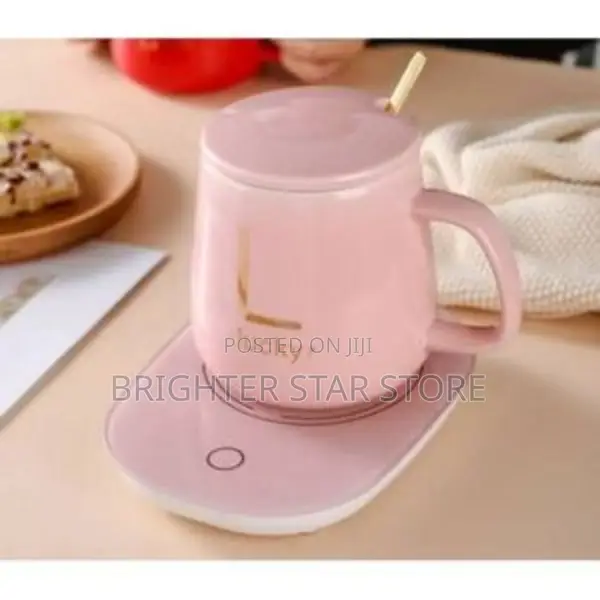 Ceramic Coffee Cup With Automatic Heating Pad