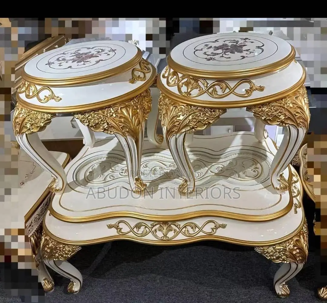 Center Table With Double Stools